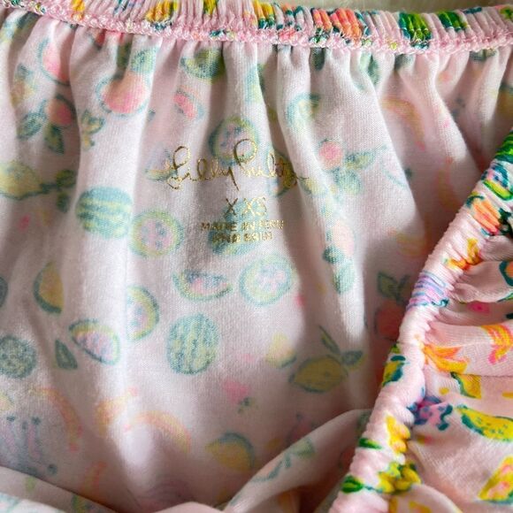 Lilly Pulitzer off shoulder top mixed fruit print - Picture 5 of 5